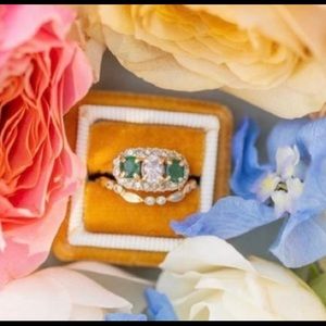 Handmade Copper Velvet Ring Box Square, Oval, Octagon, Circle For Weddings, etc